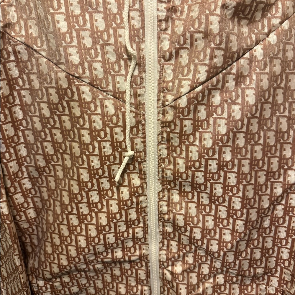 Dior Brown and Cream Monogram Jacket